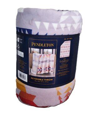 New Pendleton Reversible Throw 50" by 70" Multi color native Pattern